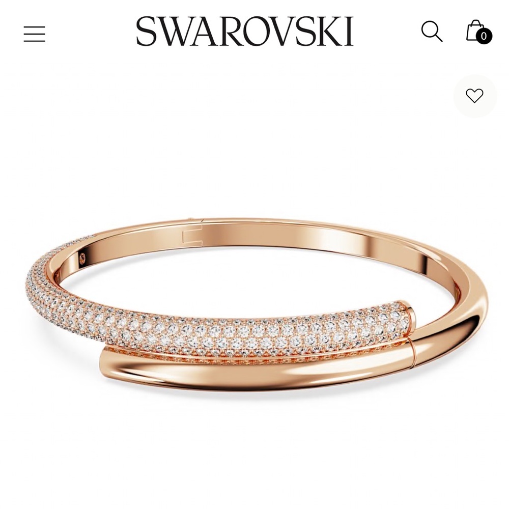 Authentic Swarovski Dextera Rose Gold Crystal Bracelet